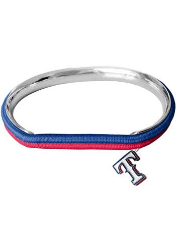 Little Earth MLB Texas Rangers 600439-Trnghair Tie Bangle, Multicolor, One Size