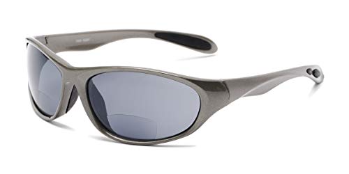Readers.com Reading Sunglasses: The Zeek Bifocal Reading Sunglasses Plastic Sport & Wrap-Around Style
