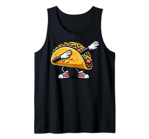 Divertido Dabbing Taco Mexicano Cinco de Mayo Tacos Dab Camiseta sin Mangas