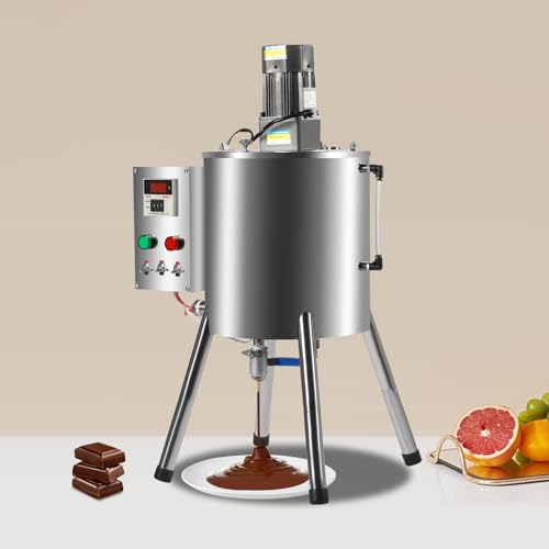 30L/8gal Lipstick Filling Machine, 2.1kw Heating Mixing Filling Machine w/Stirrer, Filling Speed 20-45 Bottle/min, Adjustable 32-572?, Lipstick Paste Filler for Dissolving and Filling Creams, Silver