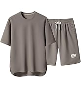 Amazon | [JIASEN] 夏服 上下セット メンズ セットアップ 半袖