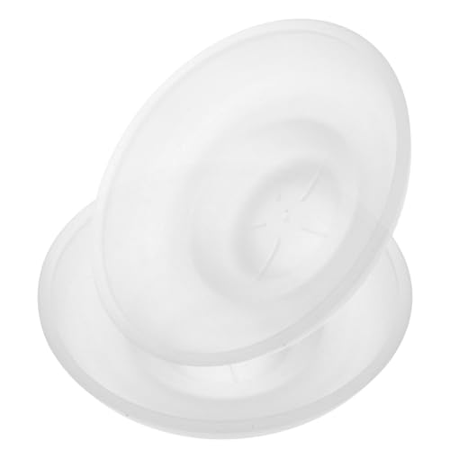 NUOBESTY 2 Piezas Jabonera Redonda de Vidrio Transparente Resistente para Baño y Ducha Soporte Elegante y Compacto para Pastillas de Jabón con Fácil Limpieza de Unidades