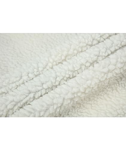 zitysport Hemdjacke Herren Hemd Sherpa Fleece Kariert Gefüttert Kapuzenpullover Fleecefutter Mantel Winter Jacke mit Taschen Flanellhemd Kariertes Männer Sweatjacke mit Kapuze(Weiß grün,2XL)