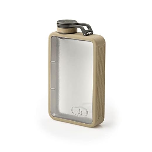 GSI Outdoors, Boulder Flask, Rugged and Shatter-Resistant, 6 Fluid Ounces