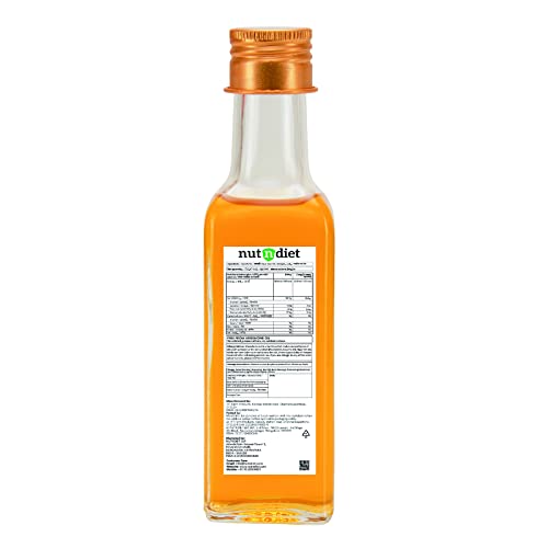 Image of nutndiet Cold Pressed Niger Seed Oil, Heart Healthy Edible Ramtil ka Tel for Cooking, Body Massage and Hair Care, Glass Bottle 100ml