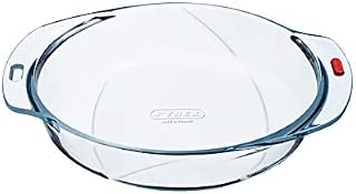 Pyrex Reflections - Irresistible Glass Cake Dish or Casserole Lid High Heat Resistant - Ø 24cm x H5.5cm - 1.9 Litre