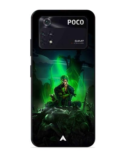 Image of Premium Anime 1 Case for Poco X4 Pro (Glossy Finish) Soft-Touch Metal TPU Back Cover, Shockproof, Designer, Aesthetic Mobile Phone Case