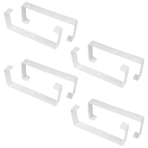 Vent Systems 8 unidades de 220 x 90 mm de plástico para conductos de ventilación rectangulares – Agujeros preperforados – Soporte plano para conductos de ventilación – Calefacción, refrigeración, aire