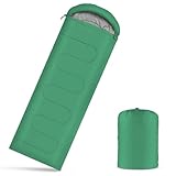 OBTANIM Camping Sleeping Bags Portable Waterproof Sleeping Bag for Adults Kids 4 Seasons Winter, Fall, Spring, Summer Backpacking Hiking Camping Mountaineering Indoor Outdoor Use (Green)