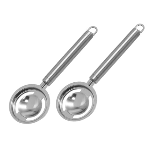 ABOOFAN 2Pcs Egg Yolk Dividers Egg White Filters Safe Egg Sieves for Kitchen Home Shop Cake Shop Space Saving Design for Convenient Cooking
