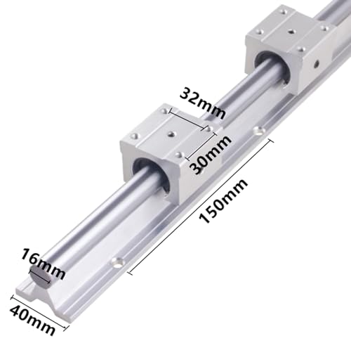 Guwanji G176XYP61M37FI261N4E8KC2E 2Pcs Sbr16-2000Mm Linear Rail Guide + 4Pcs Sbr16Uu Square Type Slide Bearing Block thumb #5