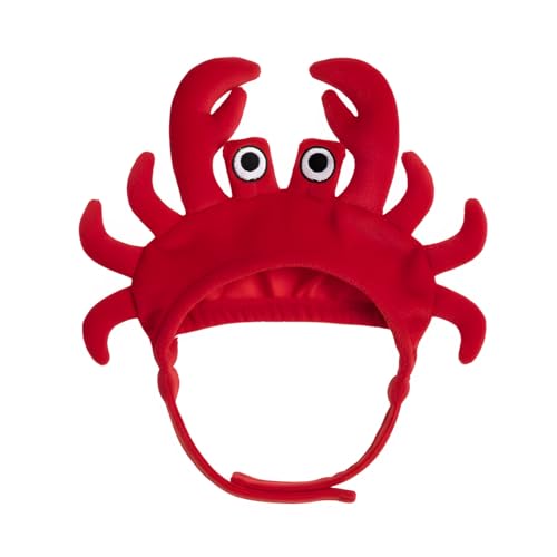 CheetahBoo Crab Dog Costume for Dogs Animal Lobster XS XXL Red Headband Cosplay Outfits Halloween Costumes M