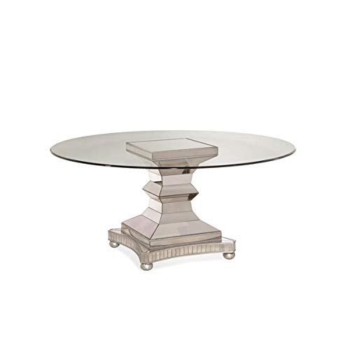 Bassett Mirror3179-700-906EC Moiselle Dining Table, Silver