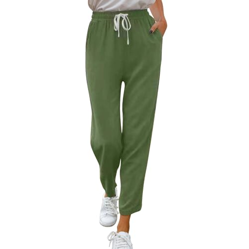 Pantalon de jogging long en lin et coton pour femme, la noblesse des fibres