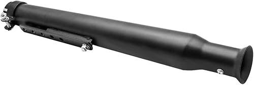 Silenciador de tubo de escape retro para motocicleta, para HondaYamahaSuzuki Cafe Racer Bobber Chopper personalizado (negro)