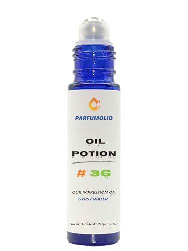 ParfumOlio Oil Potion # 36 Inspired by Gypsy Water Unisex Uncut Grade A Fragrance Body Oil Dupe Concentrated Long Lasting Roll-On 10ml / 0.33 oz