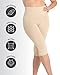 Double Agent High Waist Shaping Capris - SlimMe by MeMoi - Versatile Leggings ,Nude,Small