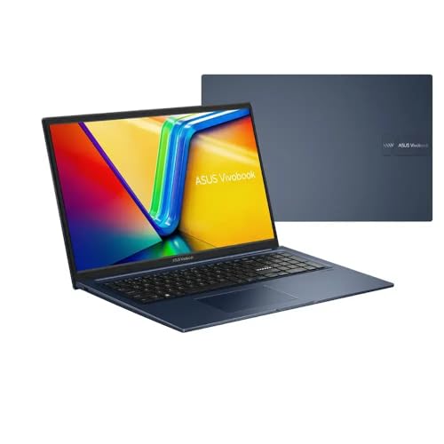 Image of ASUS Vivobook 17.3 inch FHD Laptop, Intel Core i3-1215U, 8GB Memory, 512GB SSD, Quiet Blue, Windows 11 Home in S Mode, X1704ZA-I38512
