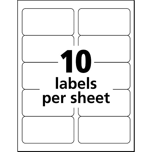 Avery White Ecofriendly Shipping Labels, 2 X 4 Inches, Box Of 1000 (48163) #TOP6