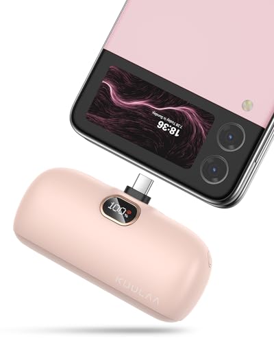 Kuulaa USB C Portable Charger Mini Power Bank 5000mAh Battery Pack 20W PD Fast Charging Portable Phone Charger for iPhone 15/15 Plus/15 Pro/15 Pro Max, Samsung, Google, etc
