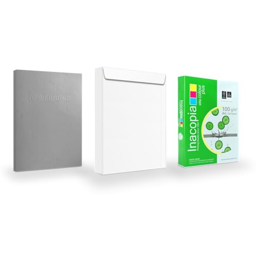 Papier de qualité supérieure 100g en kit de candidature avec dossiers gris