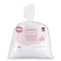 Vaessen Creative Füllwatte Waschbar, 1kg, Polyester Füllmaterial, weiß, Kissenfüllung, Bastelwatte, Stopfwatte, 1000gr