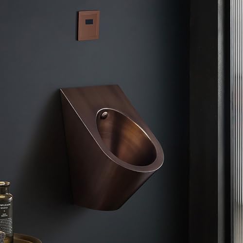 OTQEFTN Bar Urinals, Stainless Steel Urinals, Intelligent Induction Design, Urinals for Men Spill Proof, Garage Urinal, Urinals for Men Bathroom, Outdoor Toilet, Automatic Induction Flushing