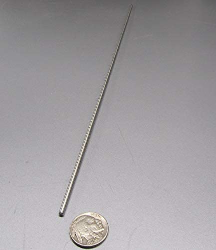 316 Stainless Steel Hardened Shaft 2mm Diameter x 400mm Long 1 pc