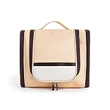 Neceser de viaje para colgar para hombres, bolsa de lavado impermeable grande organizador de cosméticos de maquillaje para mujeres y niñas, bolsa de almacenamiento de artículos de tocador portátil