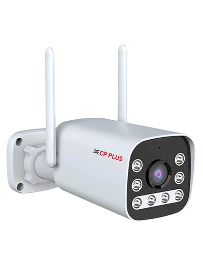 CP-Plus V33GN 3MP Bullet 4G Sim Network Supported Outdoor Camera, 4mm Lens, Built in Mic & Speaker | 2 Way Talk | Full Color Night Vision | SD Card (Upto 256 GB) | IP Ratings – IP66 | CP-V33GN
