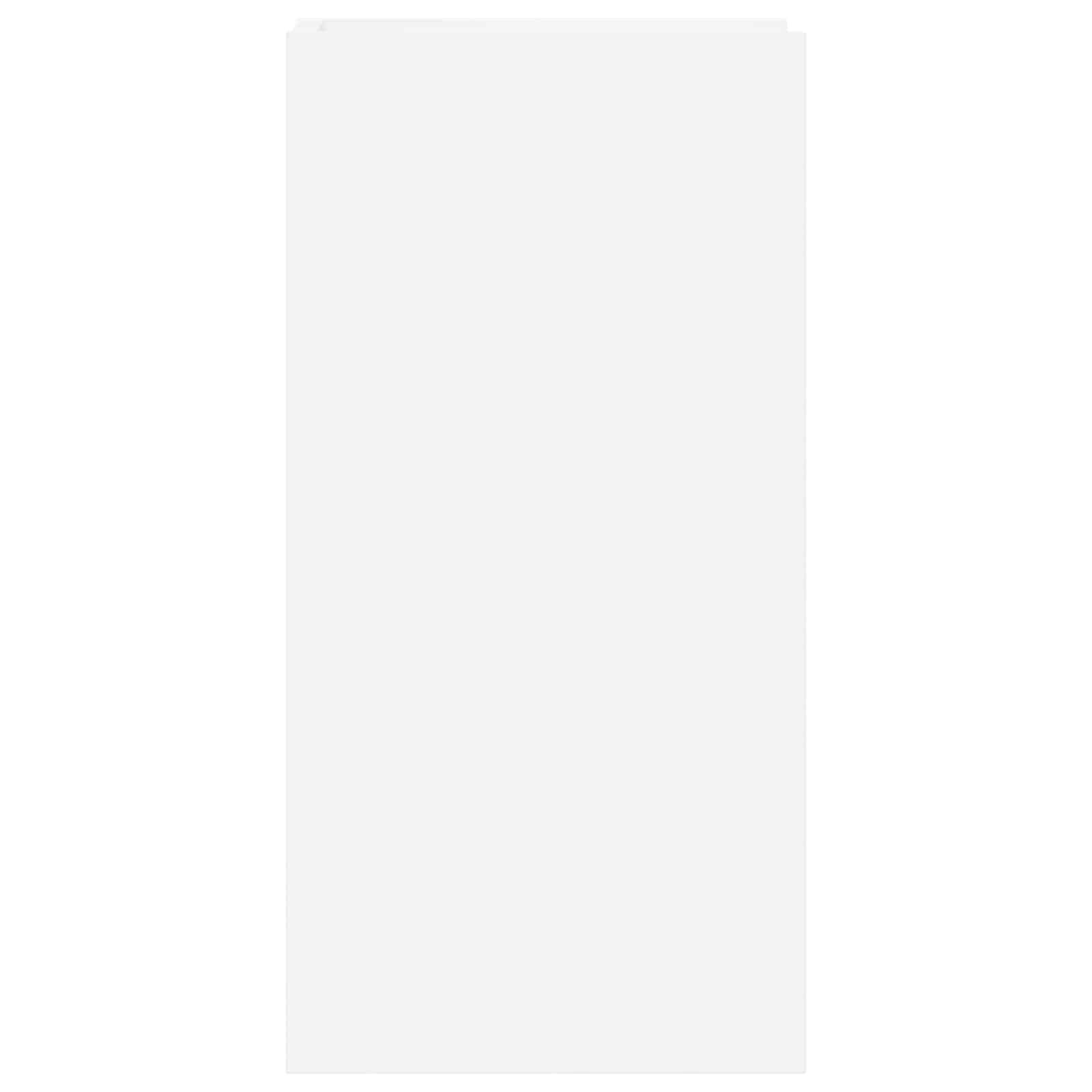 Set di 2 moderni supporti per piante in legno bianco, 30 x 30 x 60 cm, struttura aperta per interni, scaffale salvaspazio piccolo per una presentazione chiara