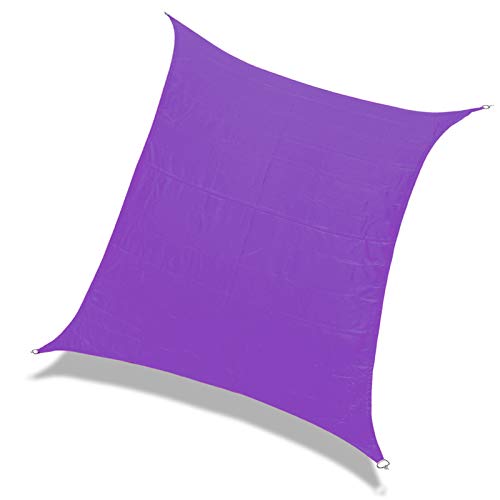 Laxllent Voiles d'Ombrage,Anti UV Toile Solaire Voile Rectangulaire Tissu imperméable à l'eau en Polyester pour Voiture,Restaurant,Jardin,2.4x3m