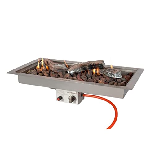 Easyfires Einbaubrenner Gas Rechteckig 78 x 38 cm für...