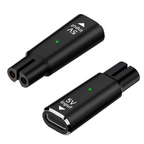 Swiftctrl 5V USB-C Chargeur Adaptateur, pour Tondeuse à Cheveux Rasoir Philips Norelco One Blade...