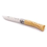 Opinel N Degree07 Nature - Waves Boxed Stainless Steel Knife, 8 cm Blade