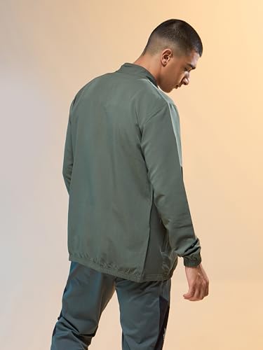 Image of TECHNOSPORT Men's Regular Fit Plus Size Solid Active Jacket With Techno Lite, UPF50+ Sun Protection