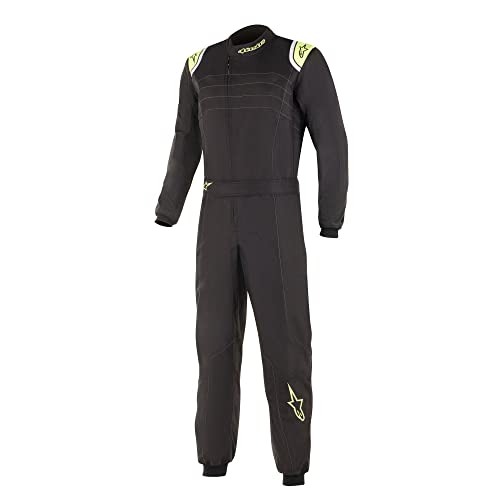 Alpinestars KMX-9 V2 Karting Suit CIK-FIA Level2 - size 40 - Black/Yellow (3356019-155-40)