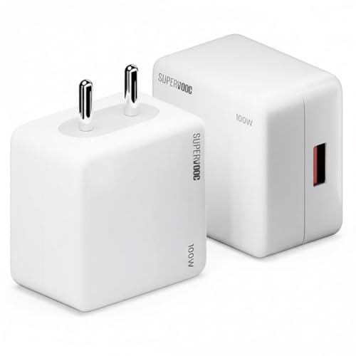 Image of 100W SUPERVOOC Charging Adapter | Warp /Dash Fast Charge Support | OnePlus 15, 13, 13R, 12, 12R, 11, 11R, 10, 10 Pro, 9, 9R, 8, 8T, 7, Nord, CE 3 Compatible | White