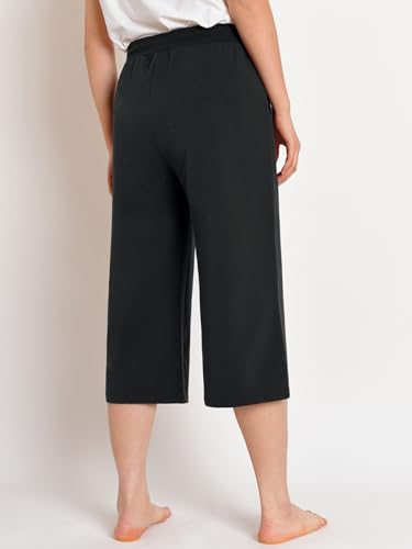 Latuza Women's Wide Leg Capri Pants Casual Summer3