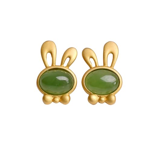 Boucles d'oreilles en Argent S925 et Jade Vert Naturel d'exception pour Femme