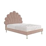 Little Seeds Monarch Hill Upholstered Poppy, Full Size Frame, Pink Bed,
