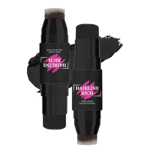 Stick Relleno Línea Capilar, Fórmula Crema Natural Impermeable Para Cuero Cabelludo Y Frente, Cubre Raíces Grises Y Áreas Claras, Maquillaje Duradero Uso Diario, Tamaño Viaje 7g Mujeres Hombres