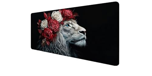 Tapis de souris gaming XXL imperméable avec bords cousus antidérapant