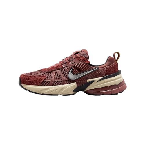 Nike V2K Run Shoes (FN6703-201, Red Sepia/Dark Pony/Black/Chrome) Size 9