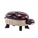 Tortoise Zwierzęcy Osmański Stołek, Kreatywny Litego Drewna PUNIK Stołek Stóp, Dla Domu Salon Salon Pokój Dziecięcy Sofa Stołek (Color : Red leather small)