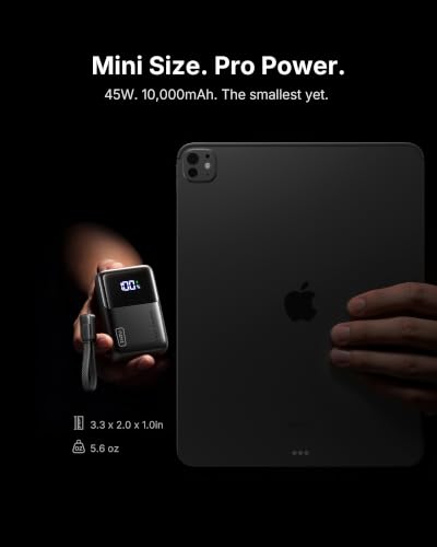 Image of INIU Portable Charger, Ultra Mini 10000mAh 45W Fast Charging with Detachable Cable, Flight-Safe Travel USB C Power Bank External Phone Battery Pack for Xiaomi iPhone 17 16 Samsung S26 Google iPad etc