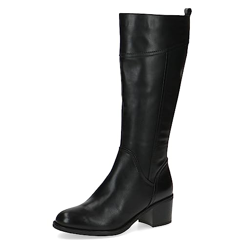 CAPRICE Damen Hohe Stiefel mit Absatz aus Leder Elegant, Schwarz...