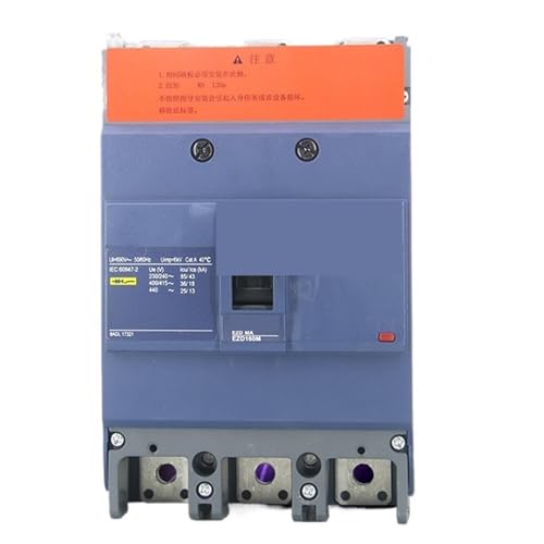 Disyuntor de caja moldeada EZD160M 3P con 100A para protección eficiente del motor