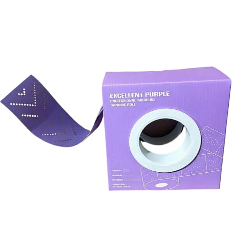 Rollo de lijado de acabado de muebles de 70 mm x 12 m, rollo abrasivo de cerámica con secciones de desgarro manual y trabajo de preparación de almacenamiento en caja, lijado de cerámica, papel de lija