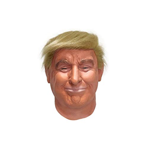 qqwe Máscara Realista de Donald Trump, Máscara Divertida del Presidente de la Celebridad de Halloween, para Fiestas de Disfraces, Carnaval o cos Play